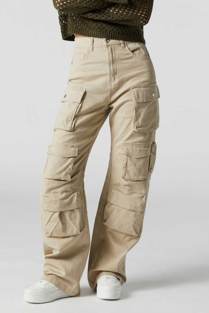 Stacked Cargo Twill Jeans 330007A – RAZA