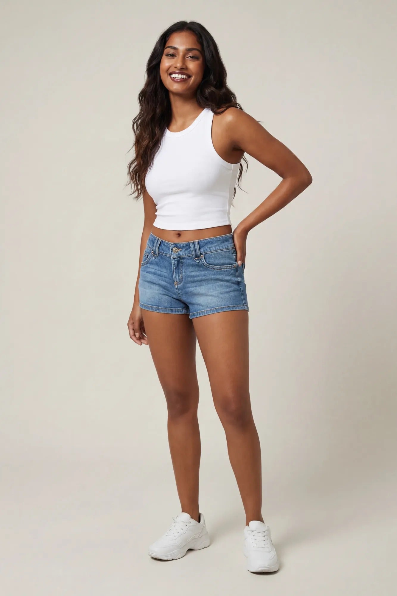 Stretch Low Rise Micro Denim Short – Charlotte Russe