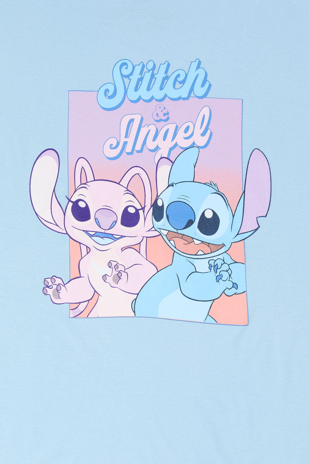 Stitch & Angel Graphic Boyfriend T-Shirt Stitch & Angel Graphic Boyfriend T-Shirt 1
