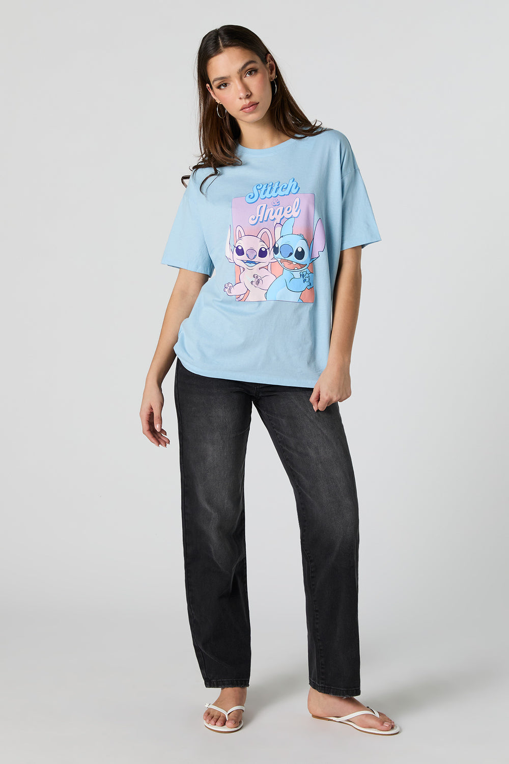 Stitch & Angel Graphic Boyfriend T-Shirt Stitch & Angel Graphic Boyfriend T-Shirt 3