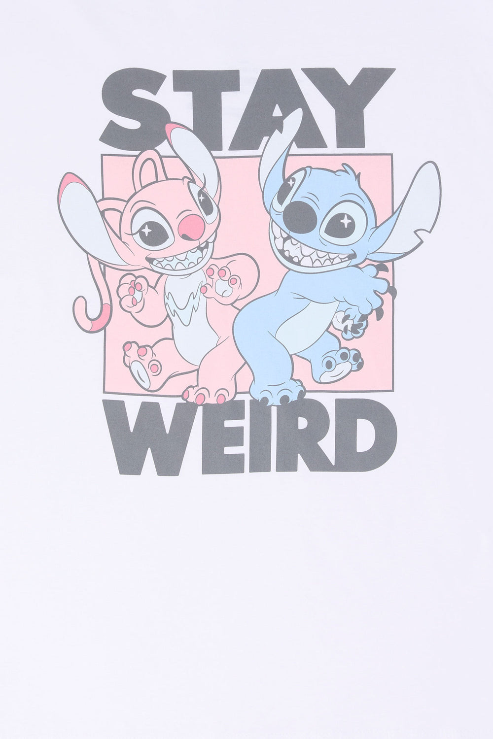 Stay Weird Stitch Graphic Boyfriend T-Shirt Stay Weird Stitch Graphic Boyfriend T-Shirt 1
