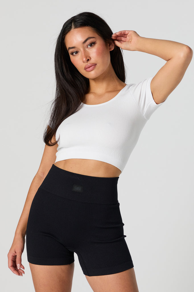 Striped Seamless Scoop Neck Cropped Tank – Charlotte Russe