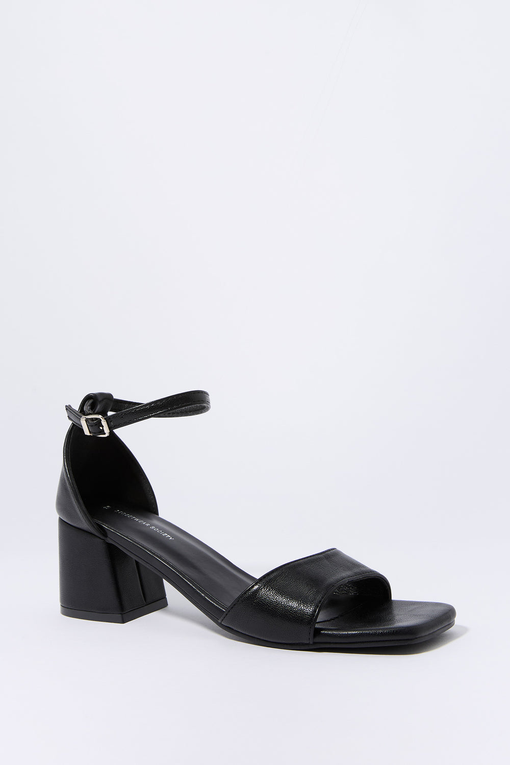 Faux Leather Ankle Strap Heel Faux Leather Ankle Strap Heel 6