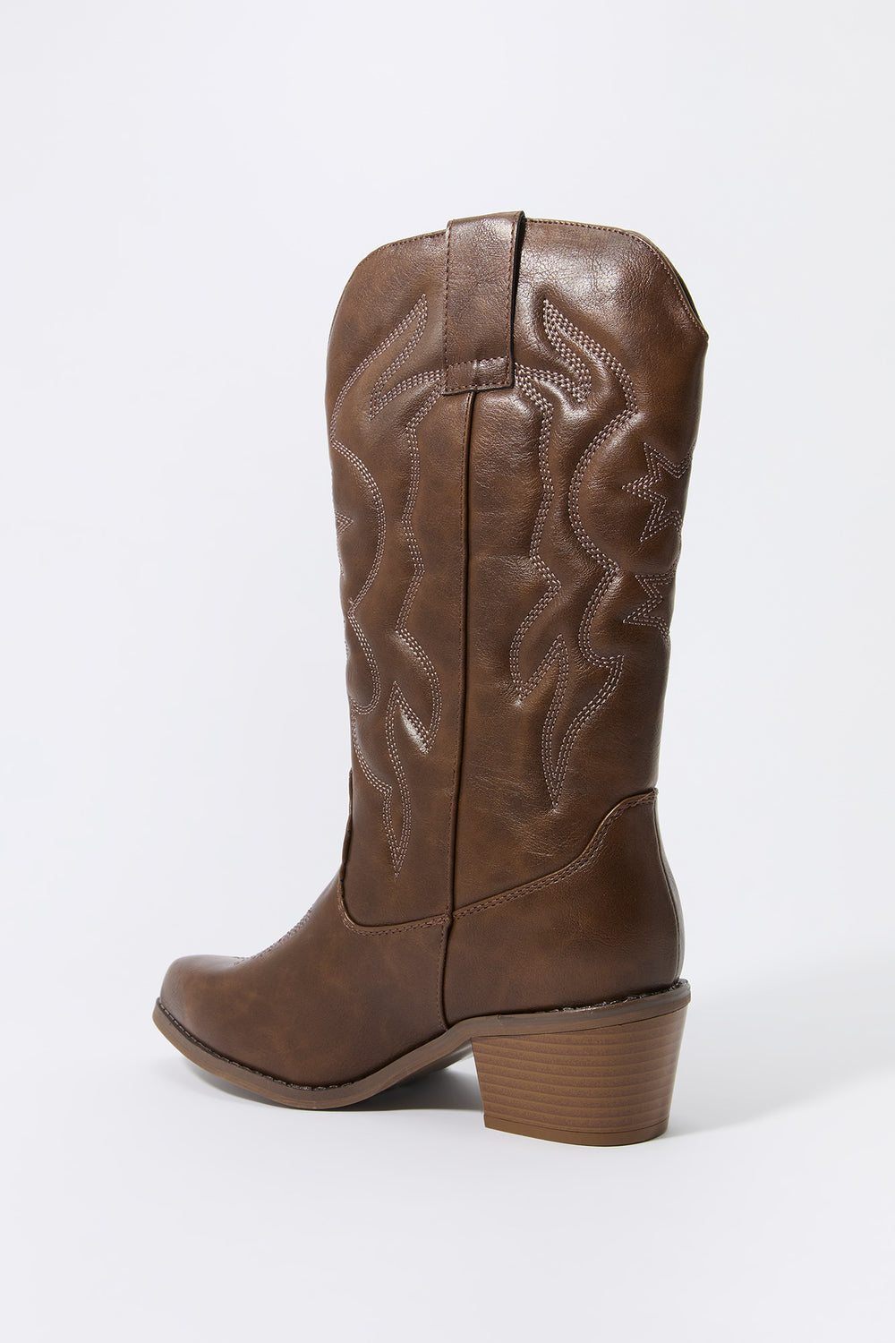 Faux Leather Tall Western Boot Faux Leather Tall Western Boot 7