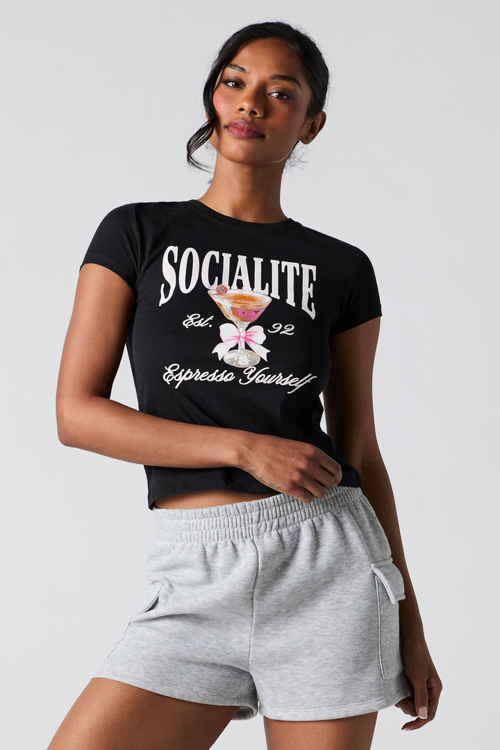 Espresso Martini Graphic Fitted T-Shirt