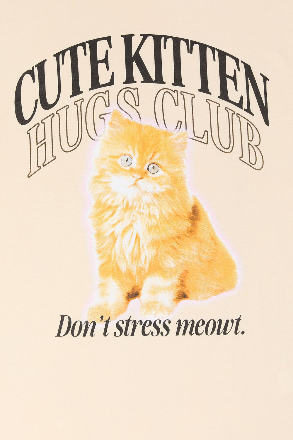 Cute Kitten Club Graphic Boyfriend T-Shirt Cute Kitten Club Graphic Boyfriend T-Shirt 1