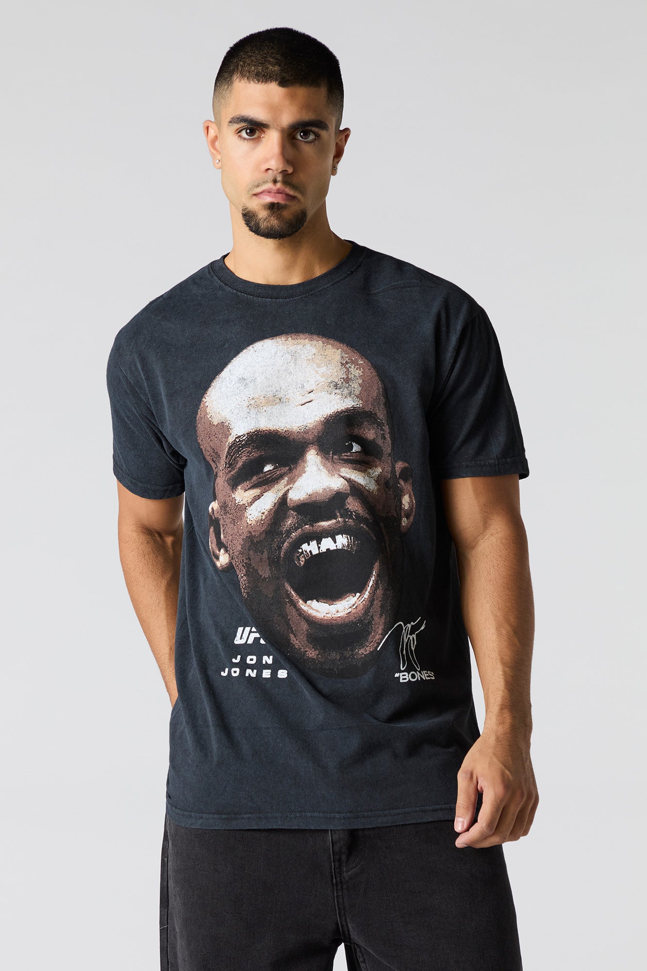 Jon Jones UFC Unisex Graphic Washed T Shirt Charlotte Russe