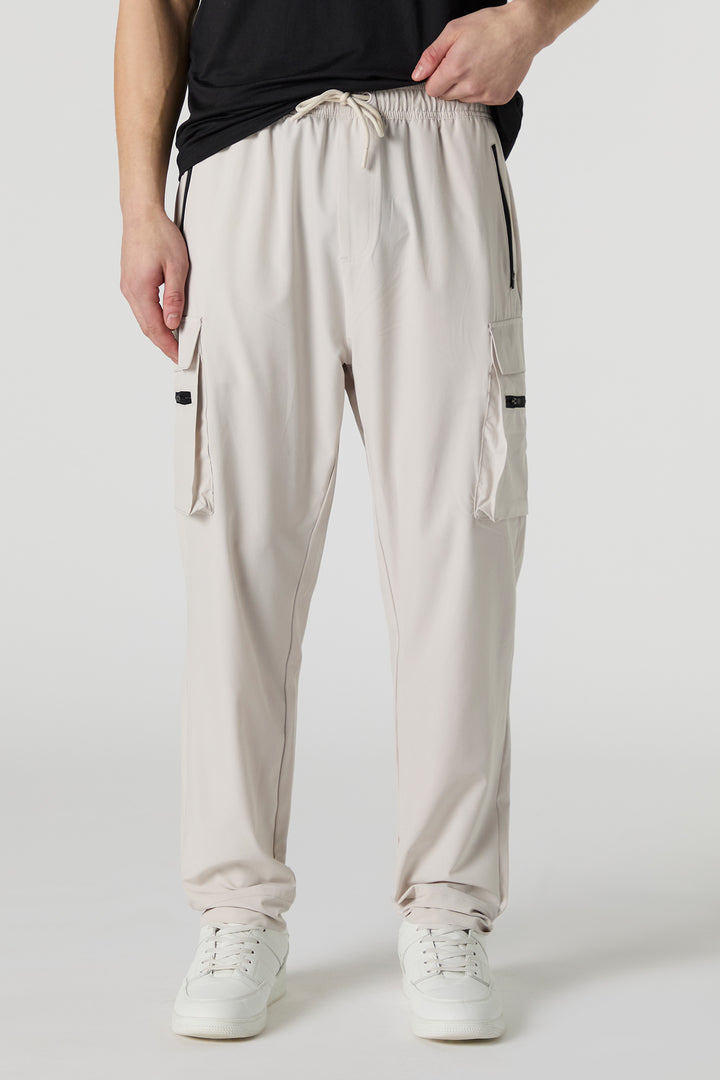 Active 4-Way-Stretch Drawstring Cargo Pant