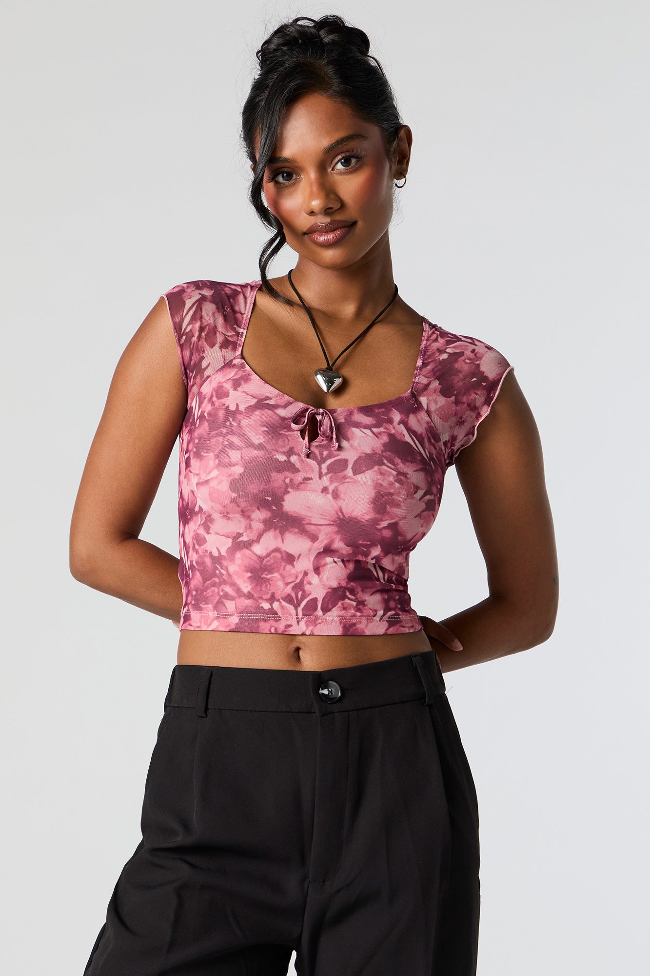 Charlotte Russe mesh hot top