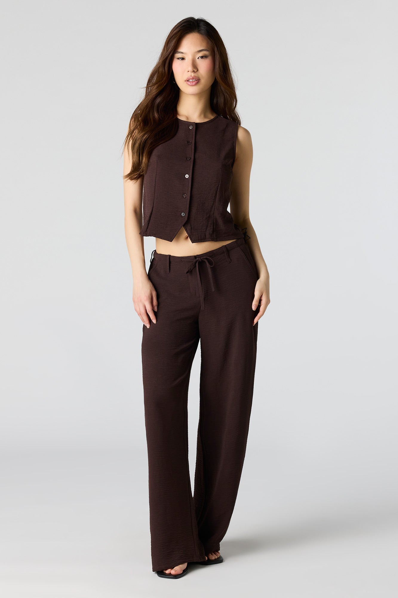 Flowy Drawstring Dress Pant