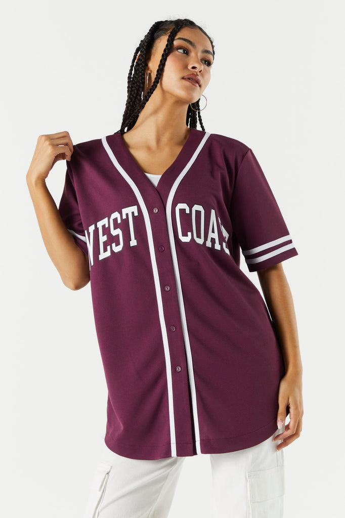 WEST COAST RAYS - BASEBALL JERSEY - YOUTH - Blackchrome