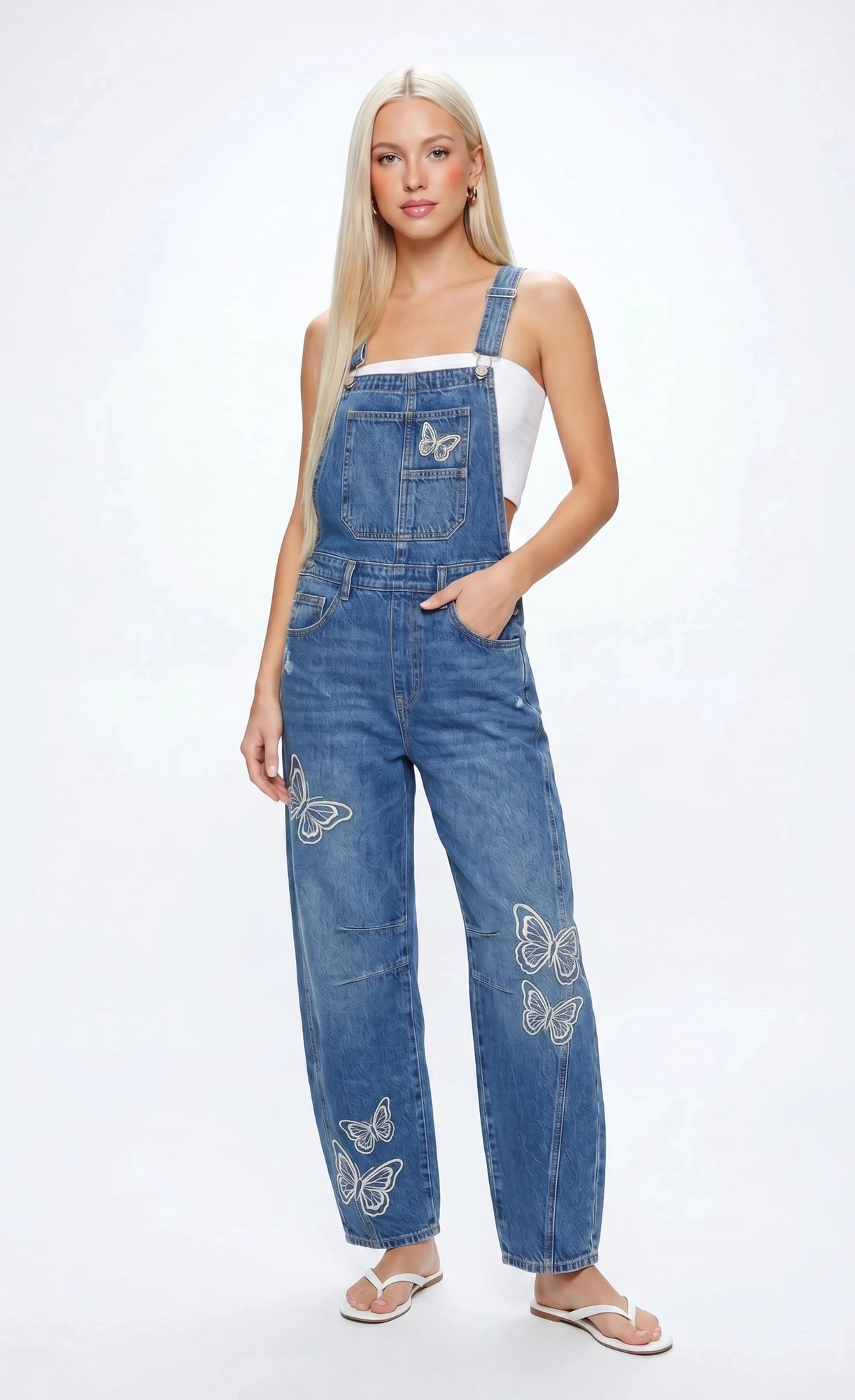 Graphic Denim Overalls – Charlotte Russe