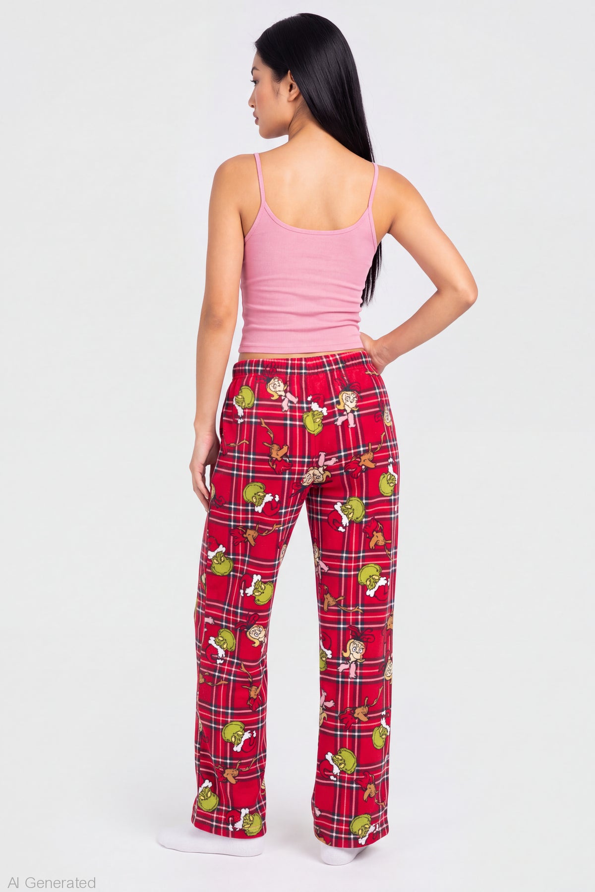 Alt View 2. The Grinch Plush Pajama Pant - Red