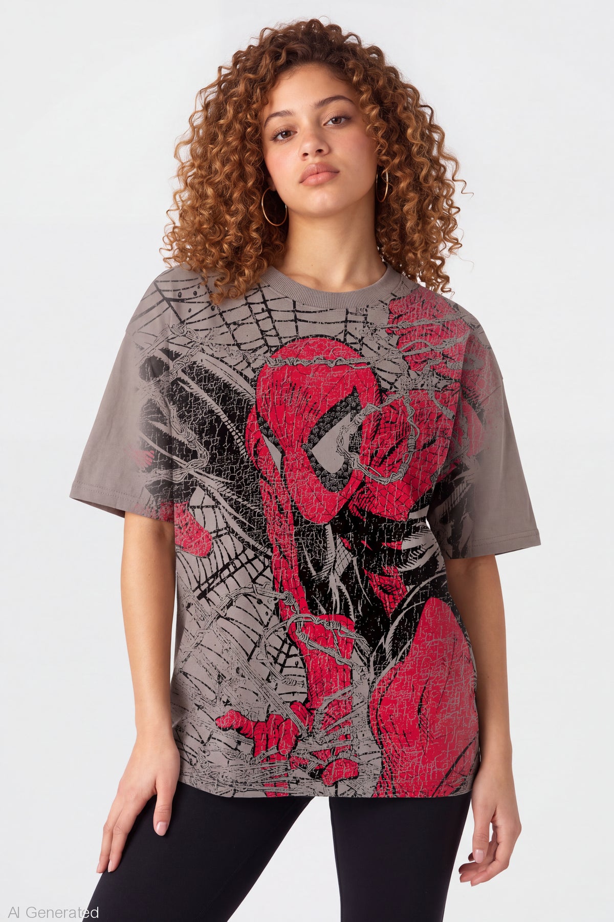 Spider-Man Graphic T-Shirt - Taupe
