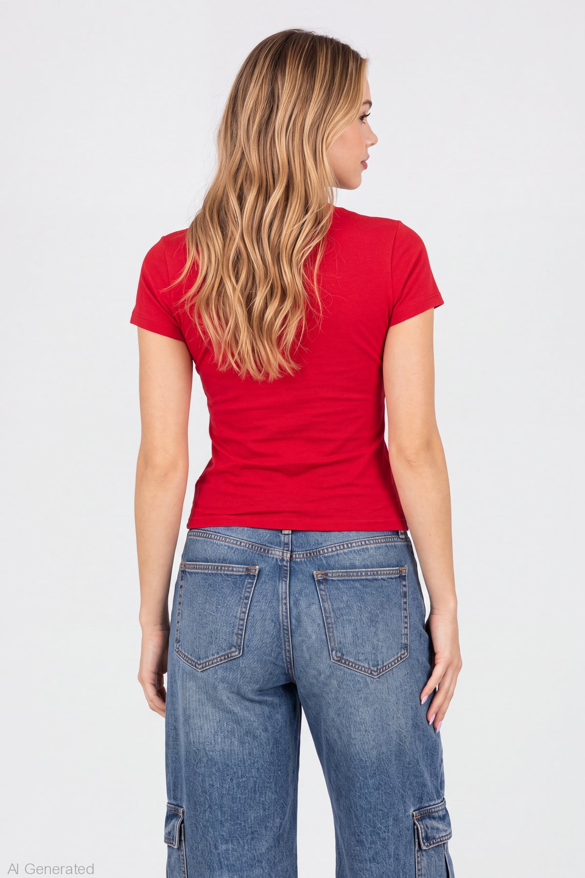 Alt View 2. The Grinch Graphic Baby Tee - Red