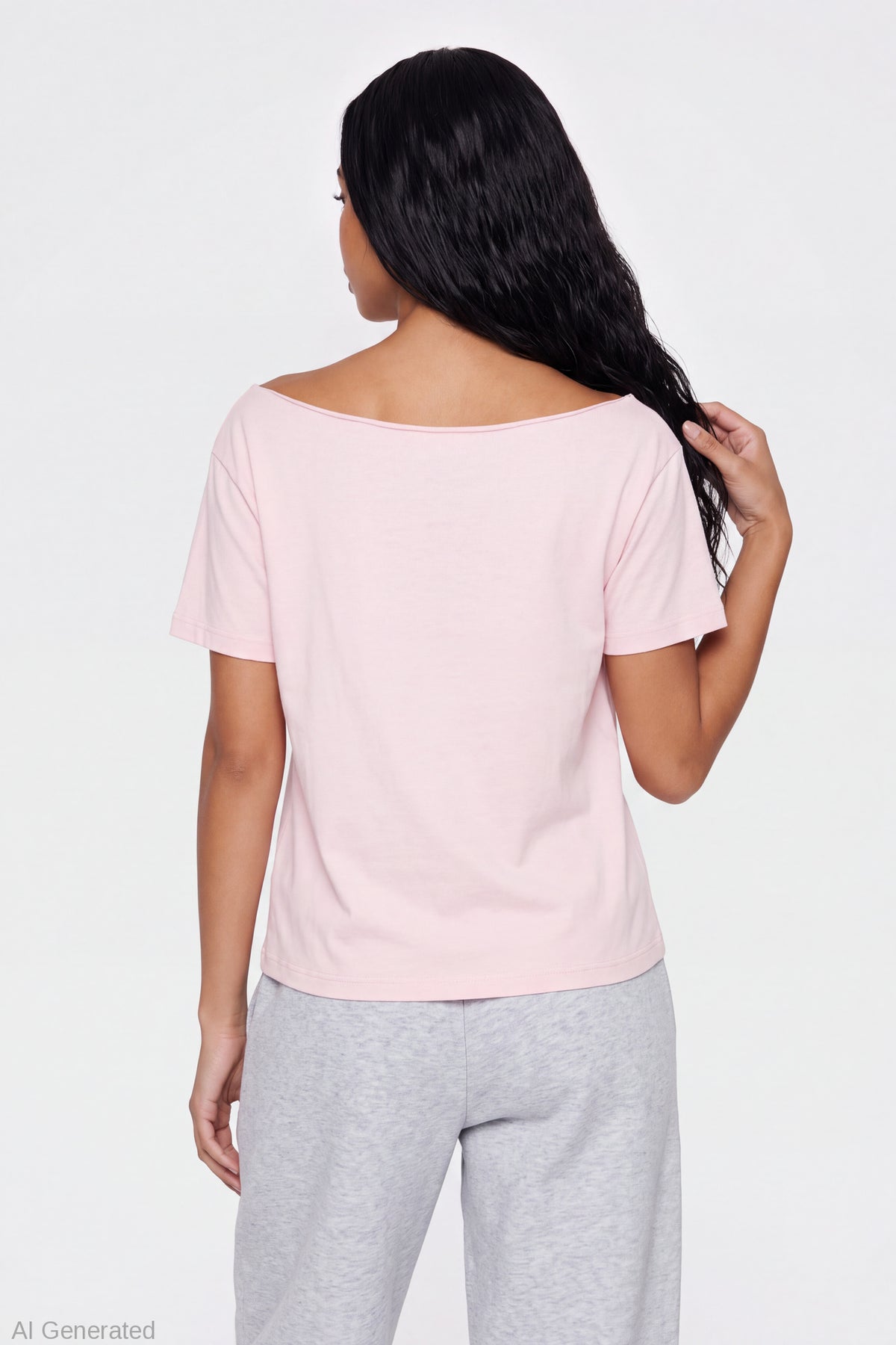 Alt View 2. The Grinch Graphic Off Shoulder T-Shirt - Light Pink