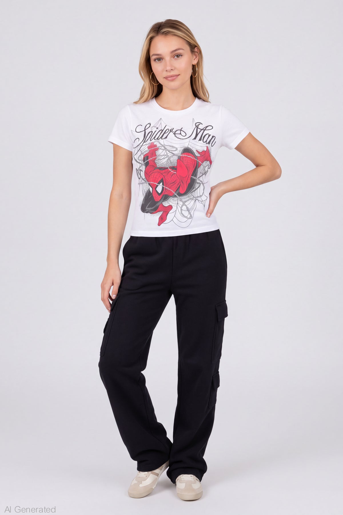 Alt View 3. Spider-Man Graphic Baby Tee - White