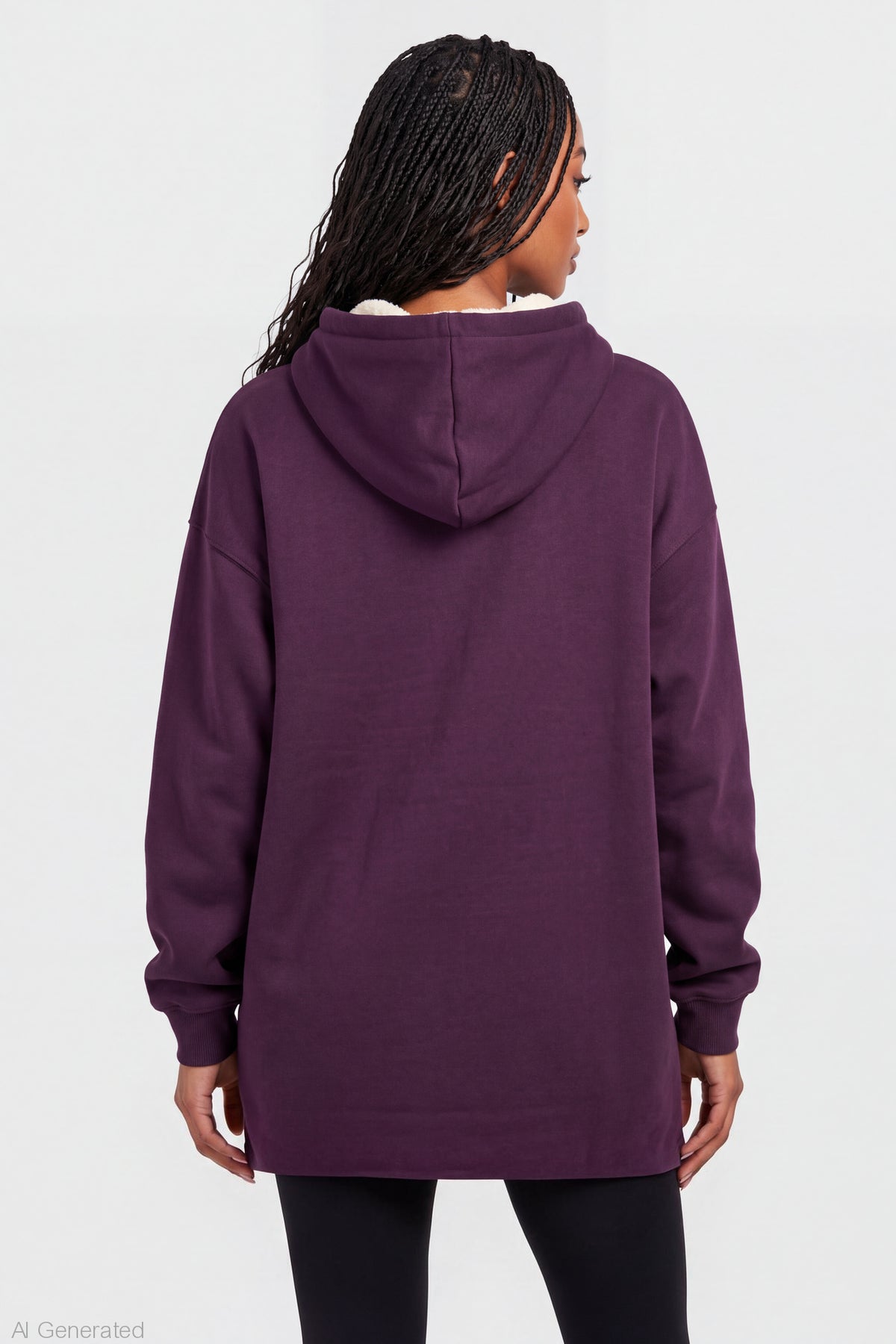 Alt View 2. Juicy Couture Sherpa Lined Blanket Hoodie - Plum