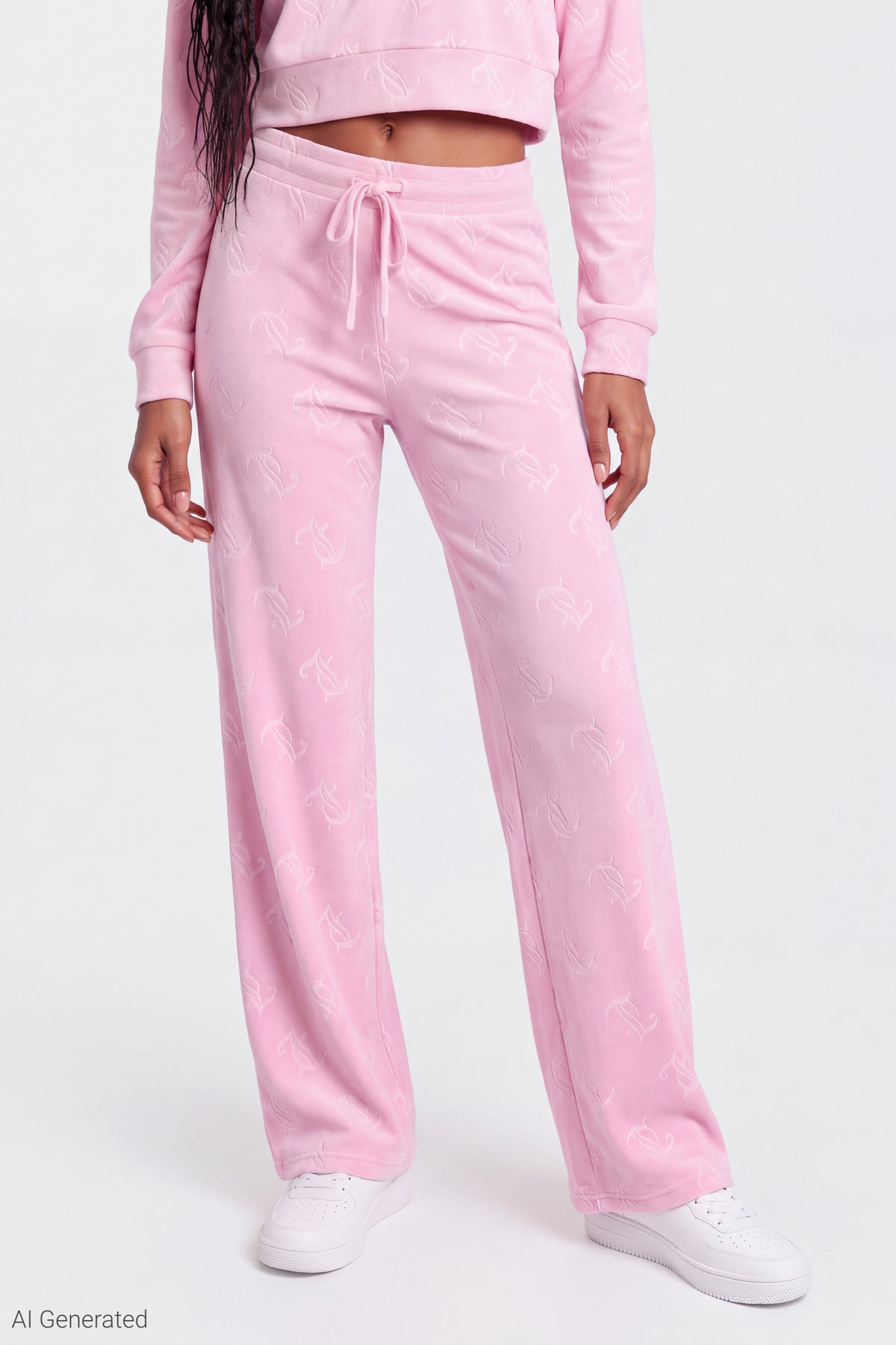 Alt View 6. Juicy Couture Velour Quarter Zip & Pant Set - Light Pink