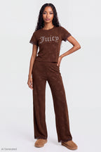 Juicy Couture Velour T-Shirt & Pant Set
