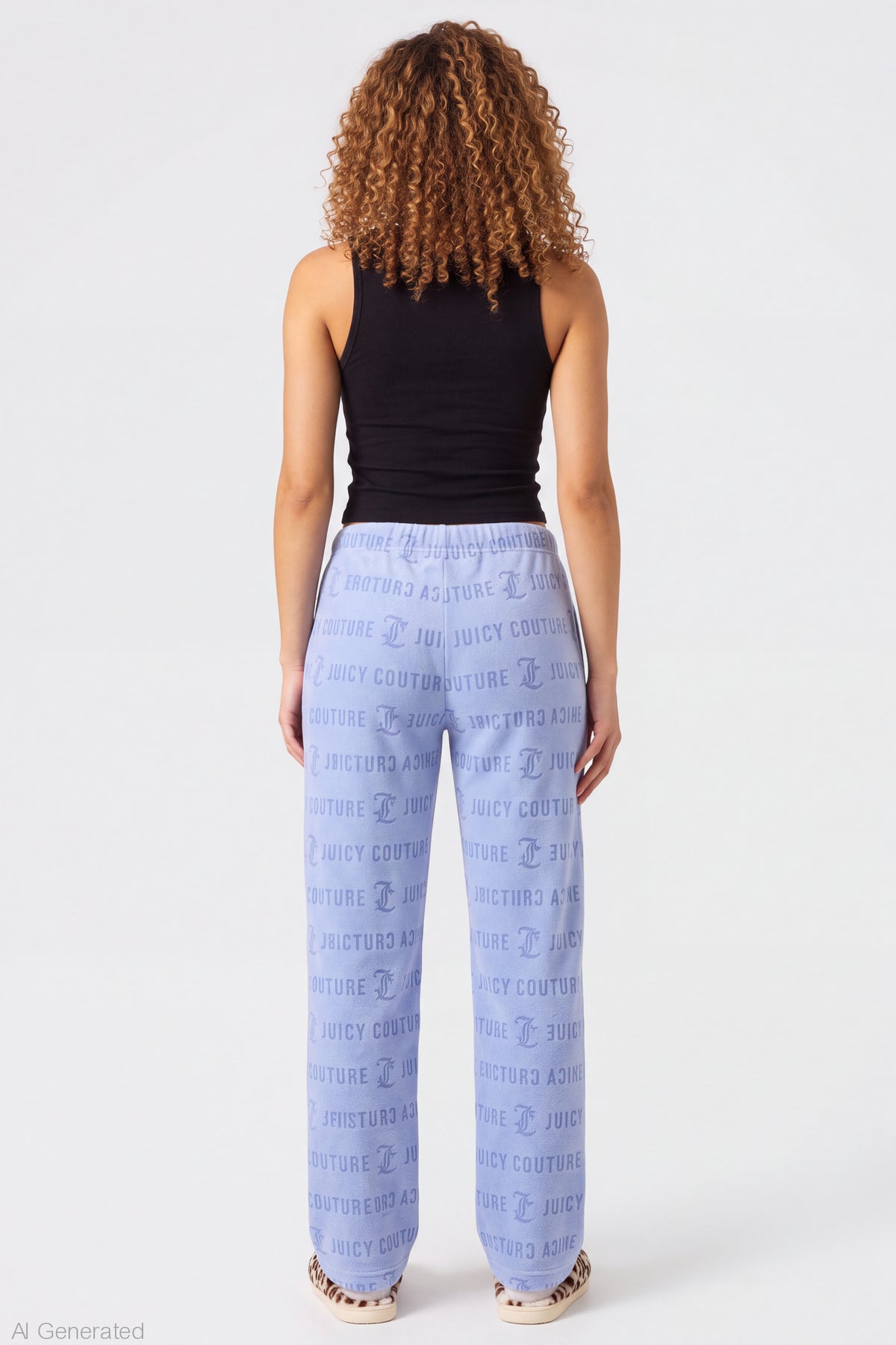 Alt View 2. Juicy Couture Plush Pant - Purple