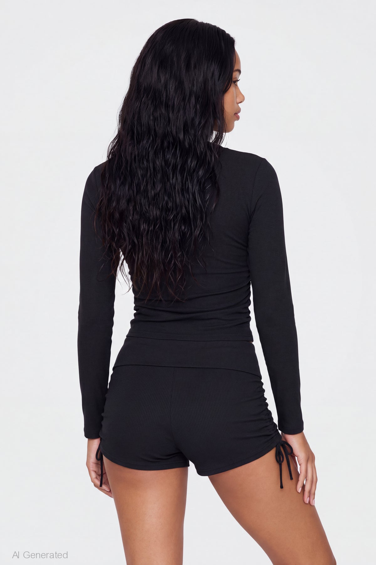 Alt View 2. Juicy Couture Rhinestone Top & Short Set - Black