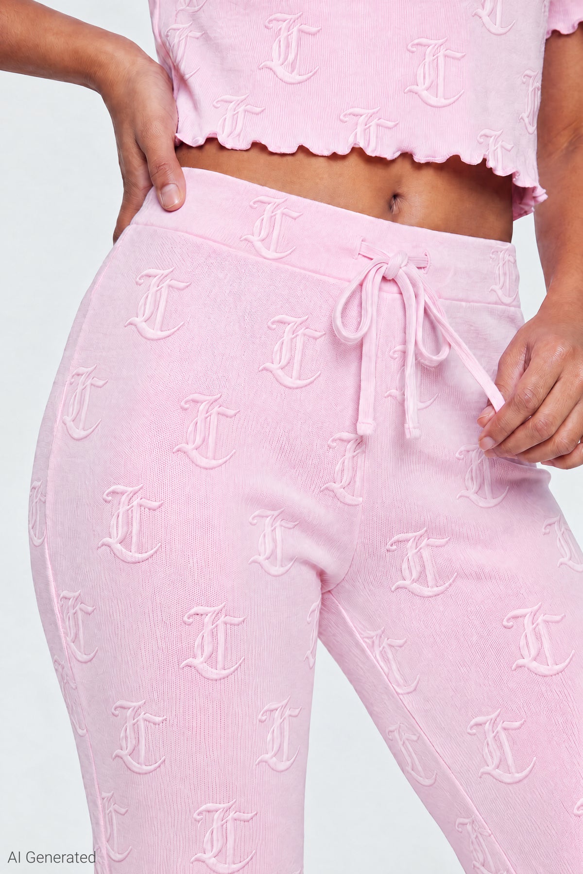 Alt View 6. Juicy Couture Velour T-Shirt & Pant Set - Light Pink