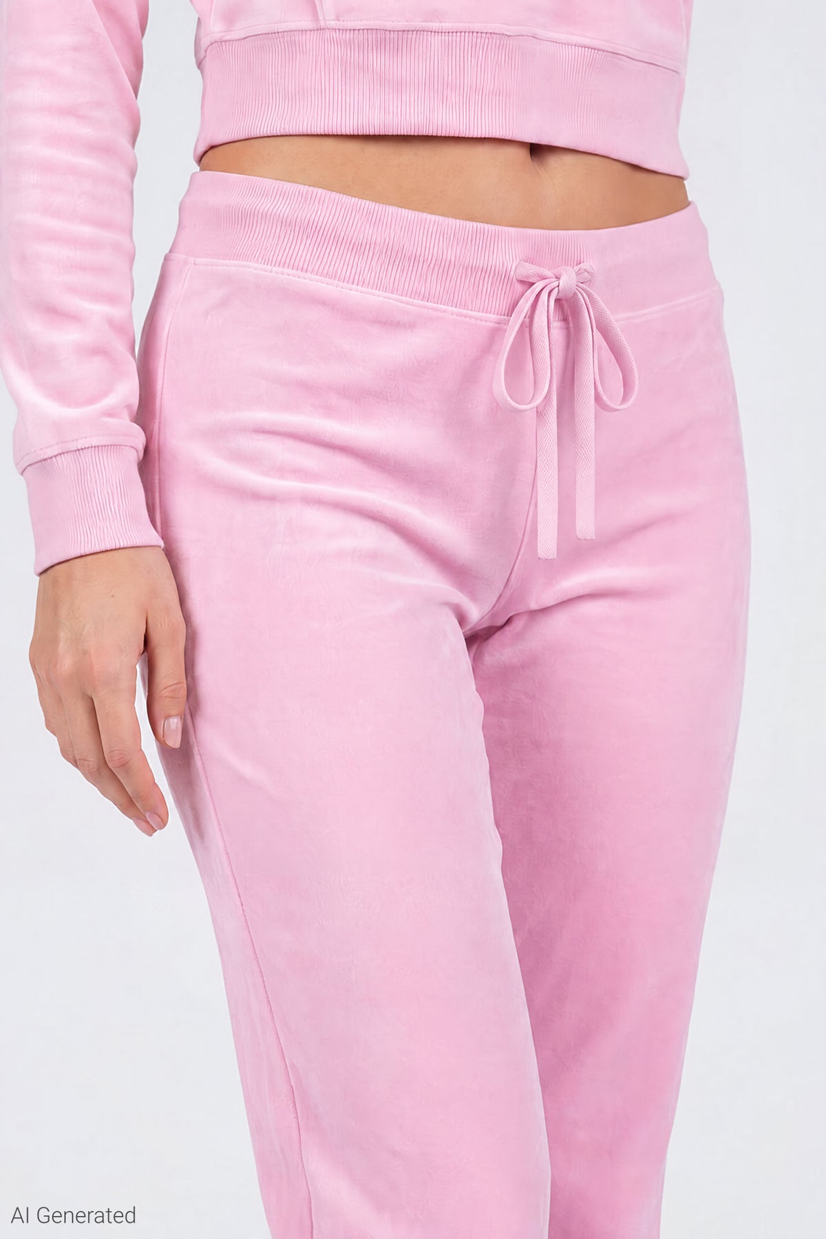 Alt View 6. Juicy Couture Velour Hoodie & Sweatpant Set - Light Pink