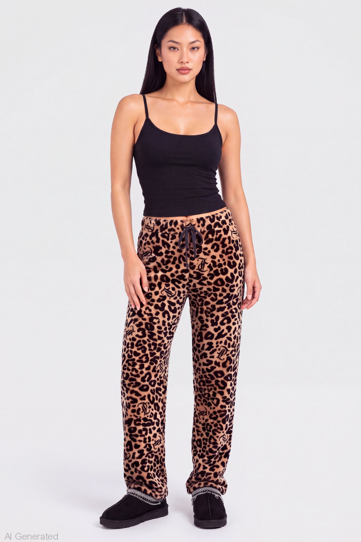 Juicy Couture Leopard Plush Pant - Leopard