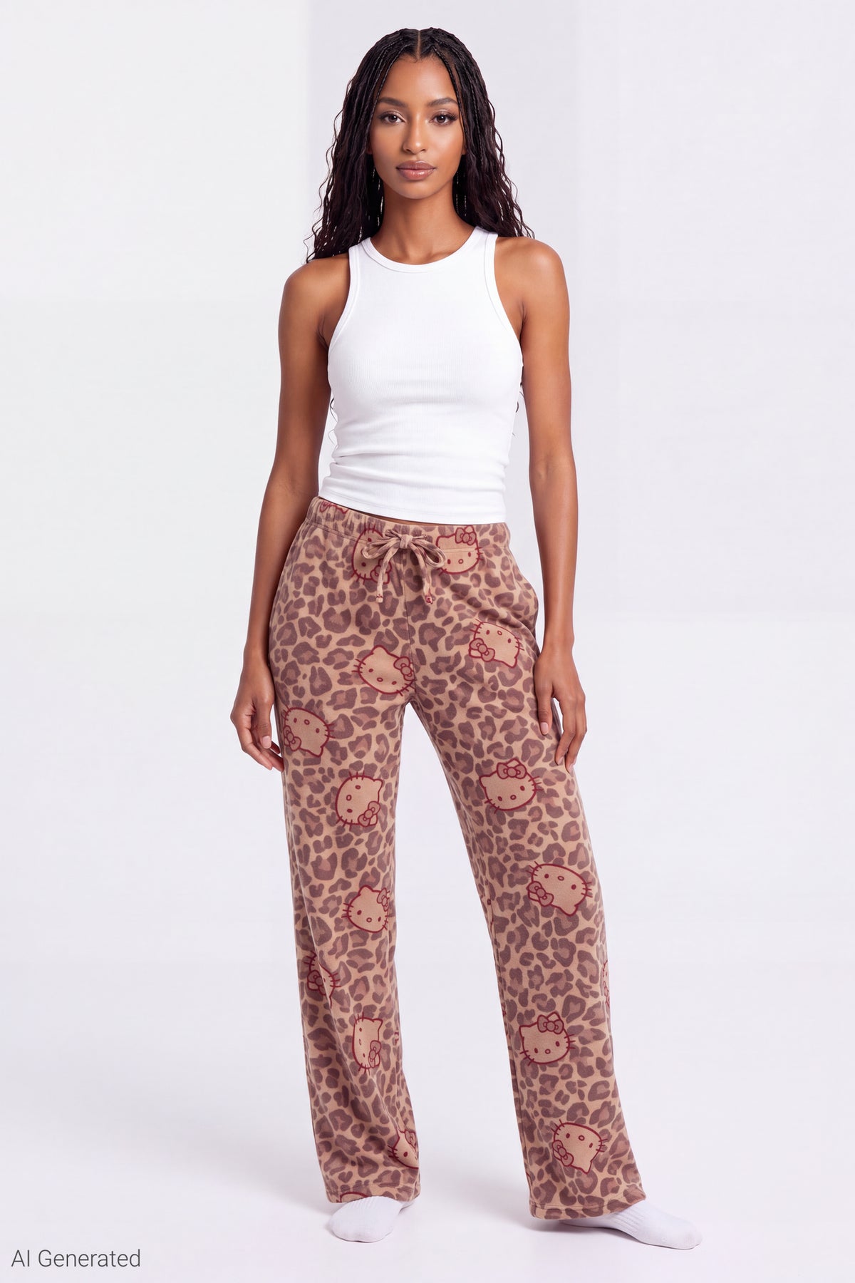 Hello Kitty® Plush Pajama Pant - Brown