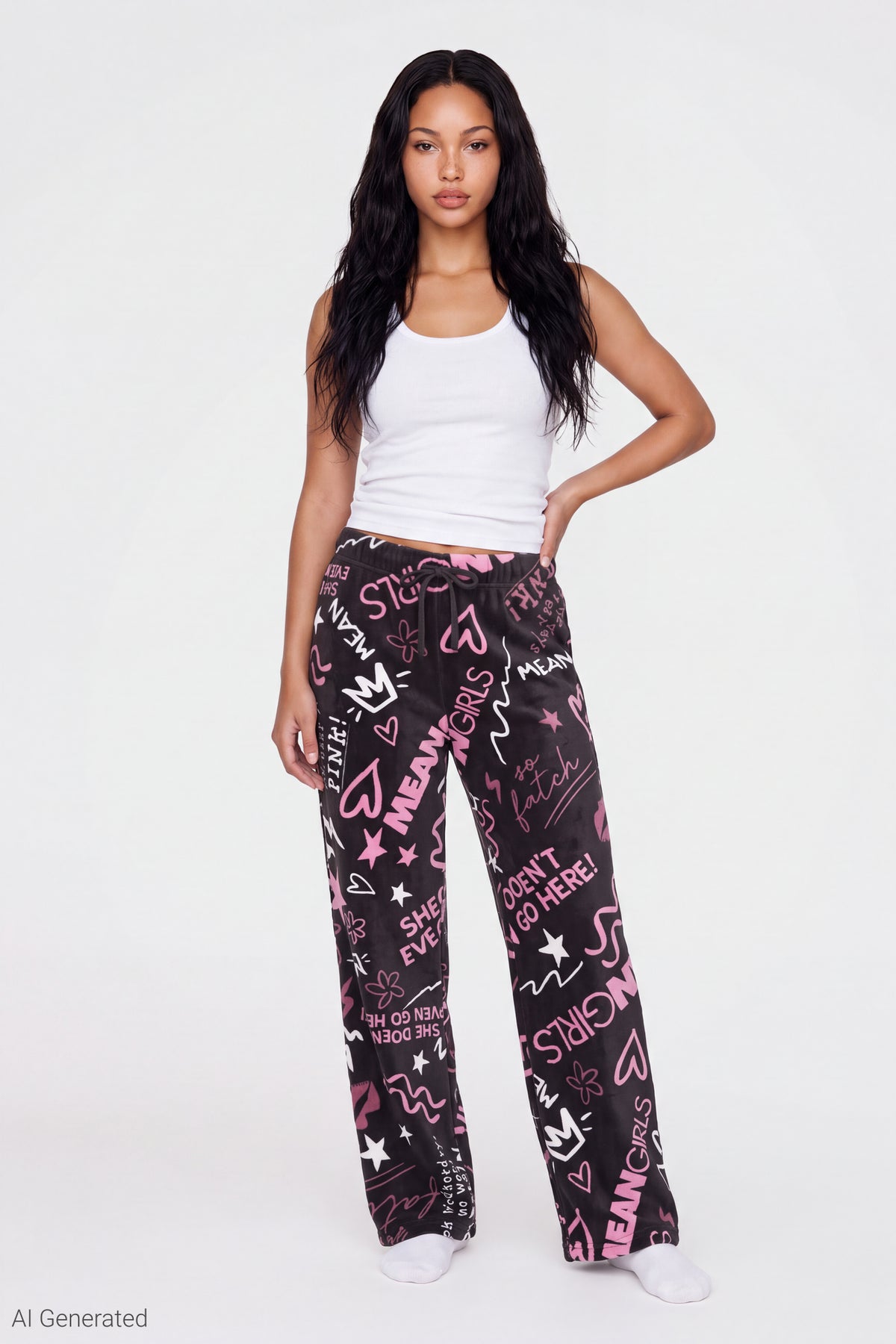 Mean Girls Plush Pajama Pant - Black