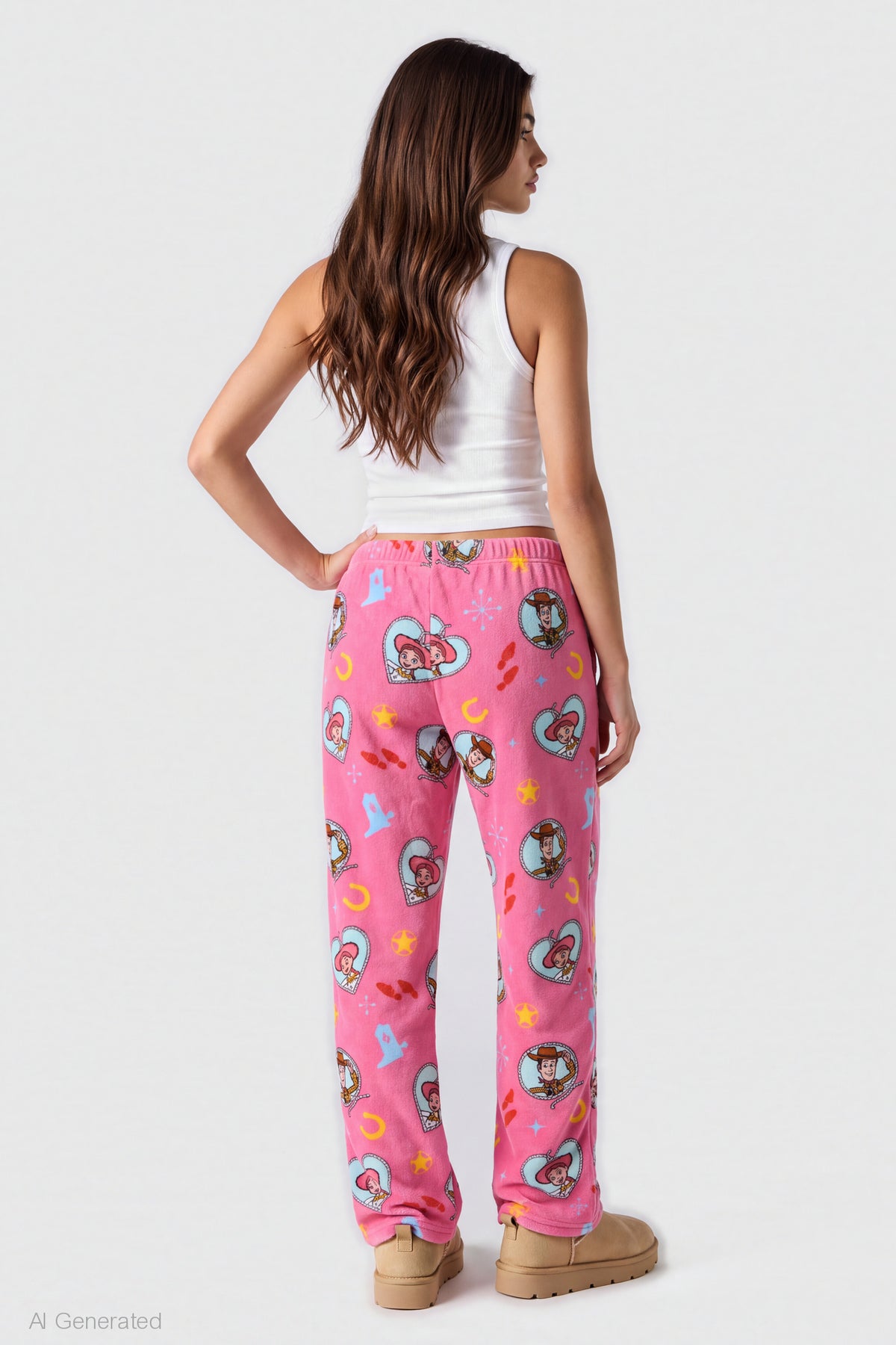 Alt View 2. Toy Story Plush Pajama Pant - Pink