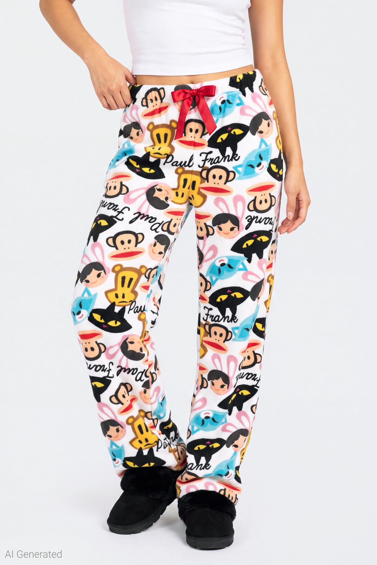 Alt View 3. Paul Frank Plush Pajama Pant - Multi