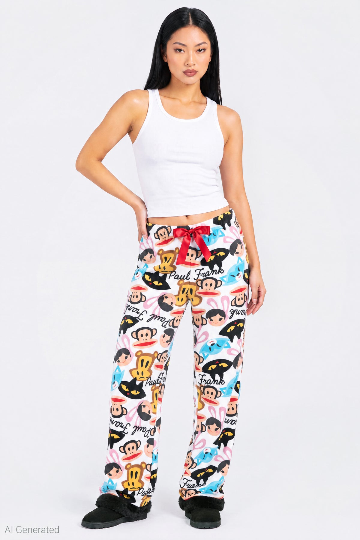 Paul Frank Plush Pajama Pant - Multi