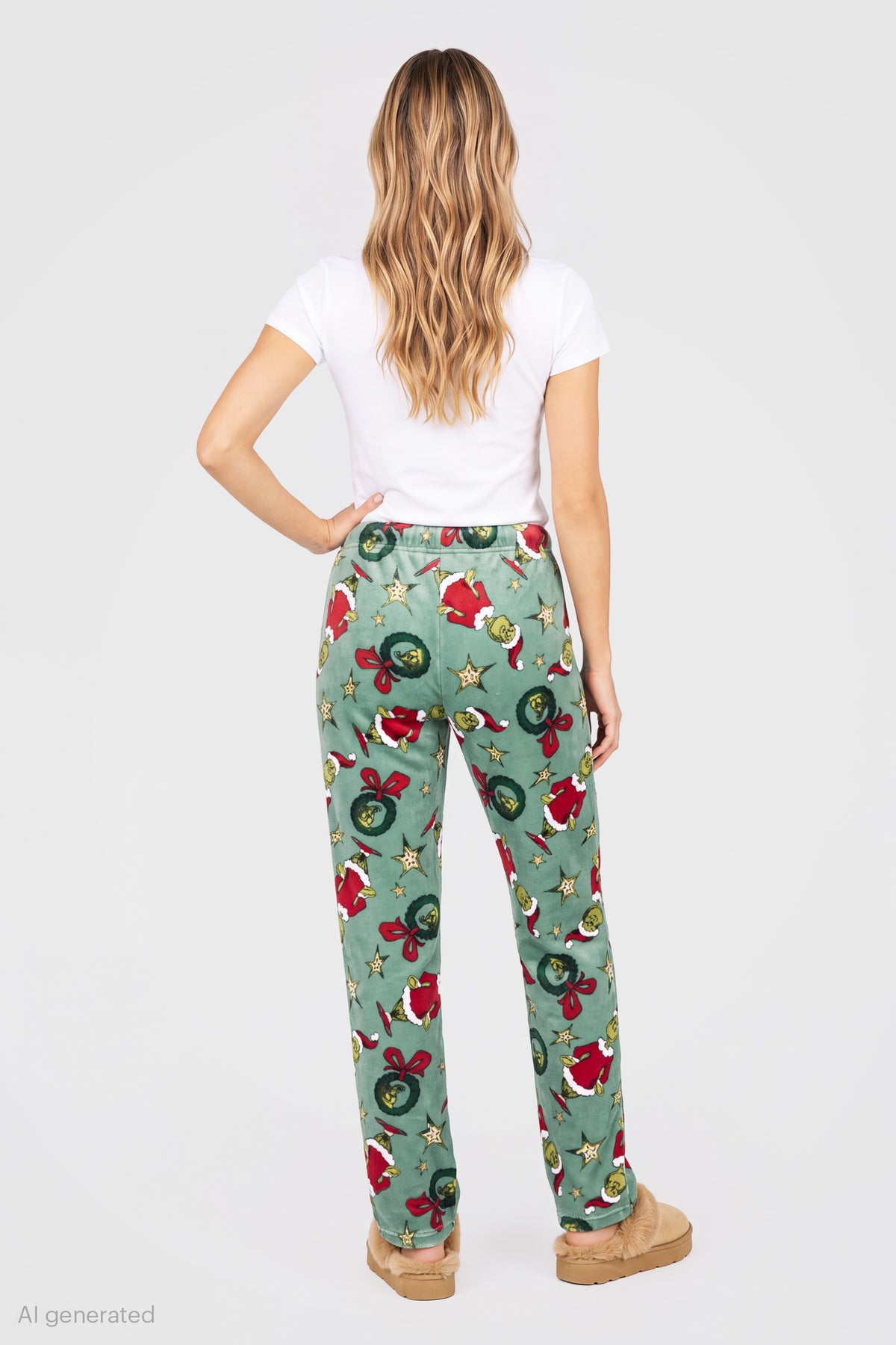 Alt View 2. The Grinch Plush Pajama Pant - Green