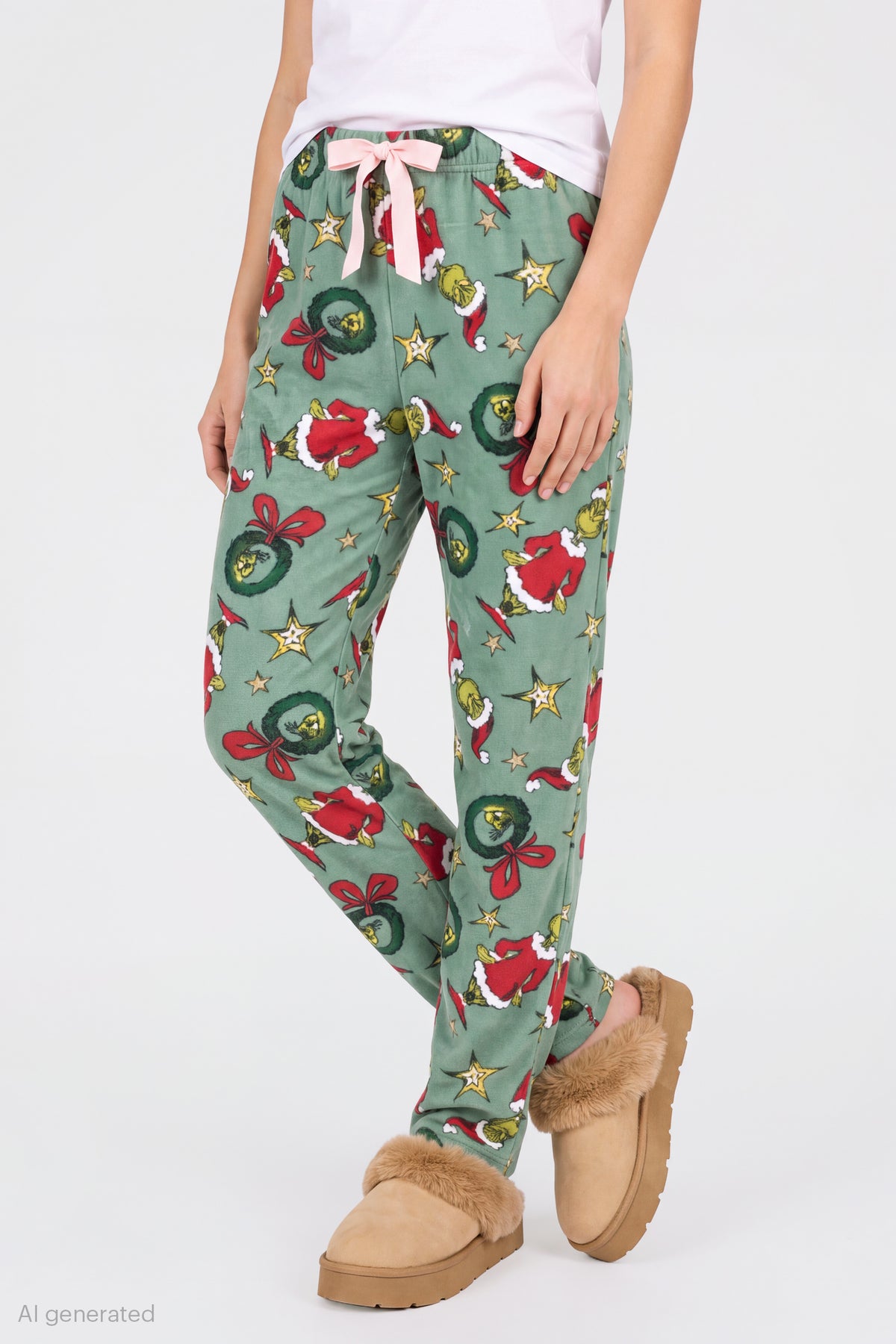 Alt View 3. The Grinch Plush Pajama Pant - Green
