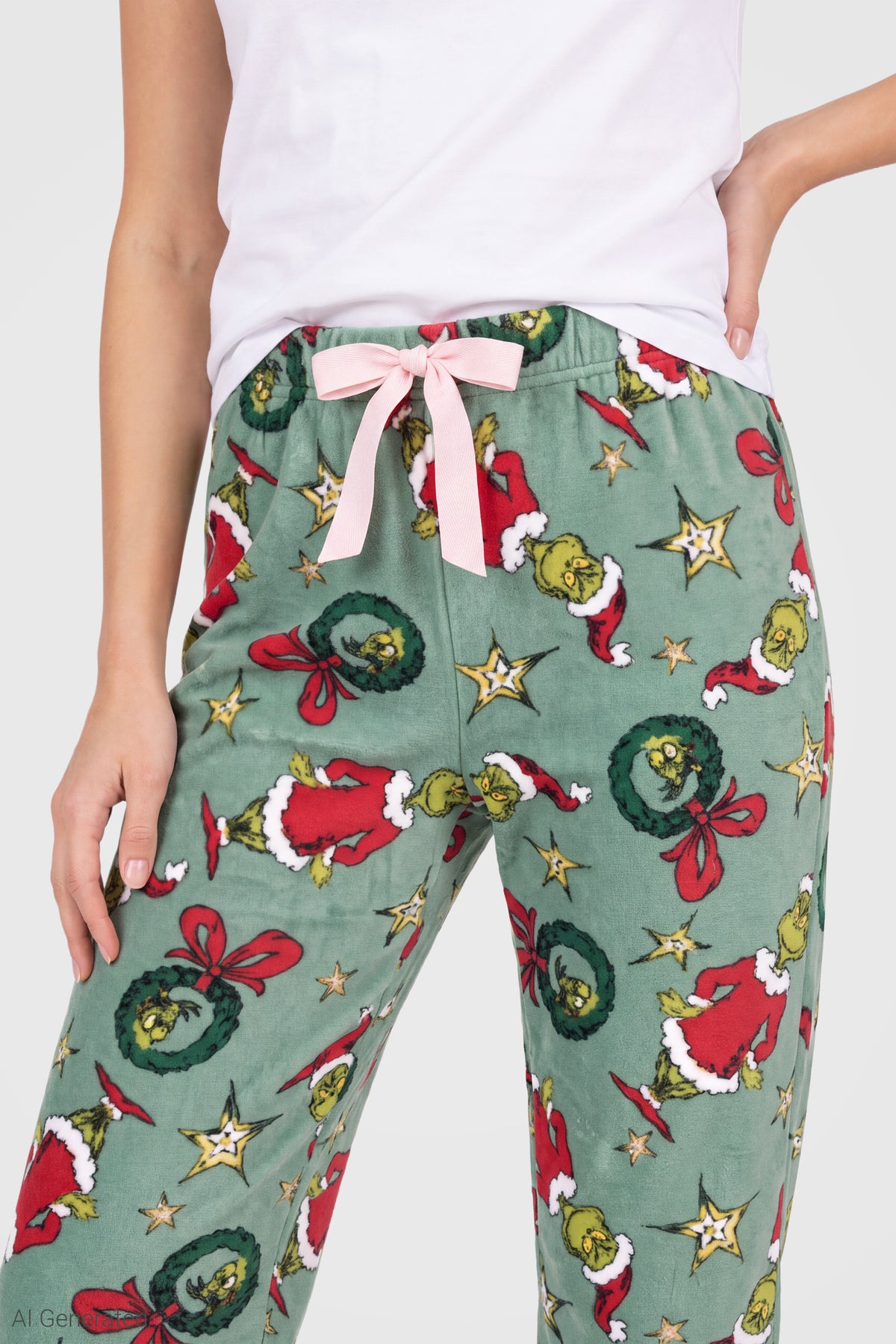 Alt View 4. The Grinch Plush Pajama Pant - Green