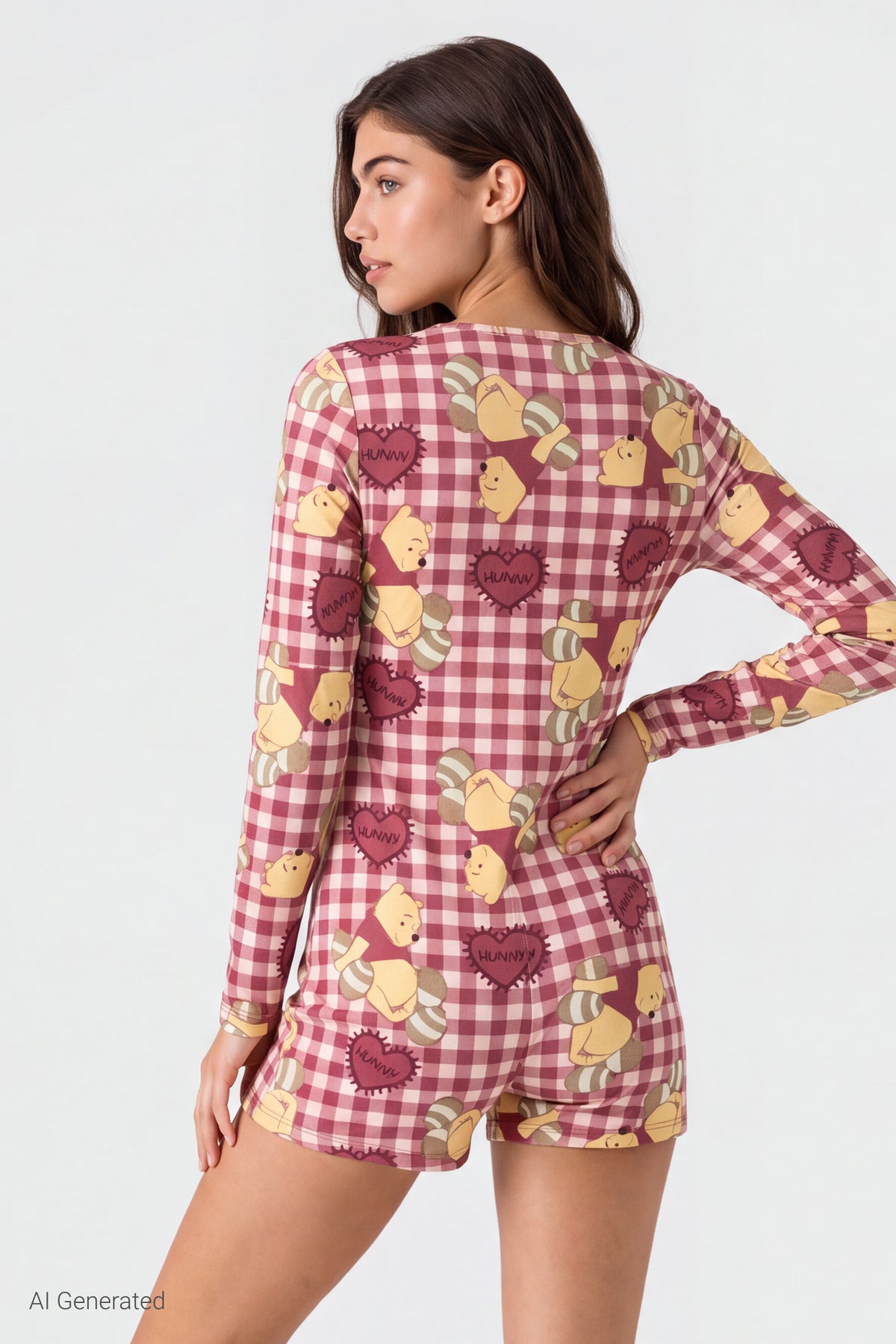Alt View 2. Winnie the Pooh Pajama Romper - Cream
