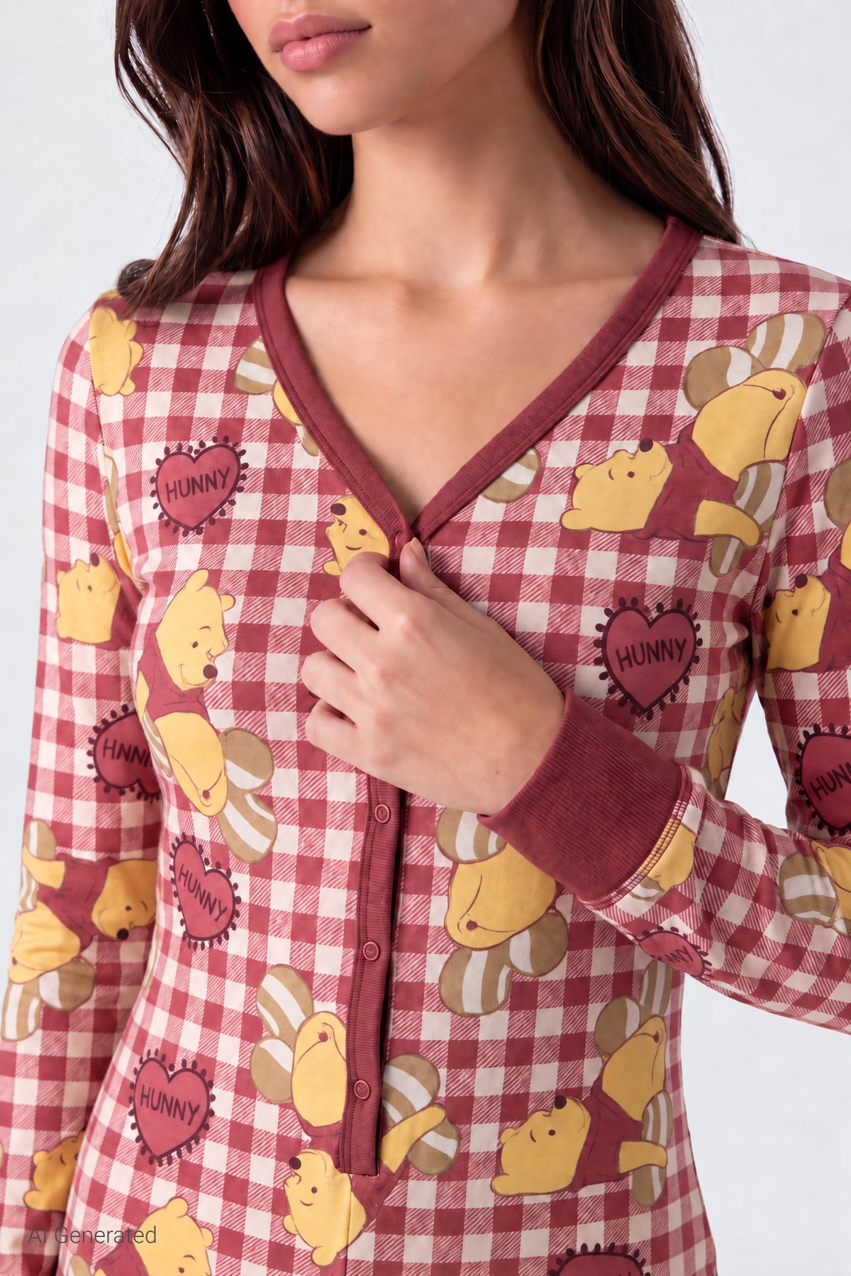 Alt View 4. Winnie the Pooh Pajama Romper - Cream