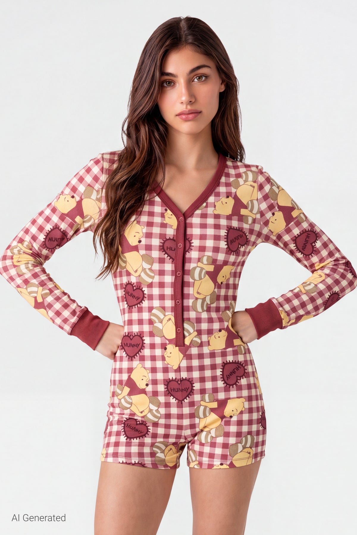 Winnie the Pooh Pajama Romper - Cream
