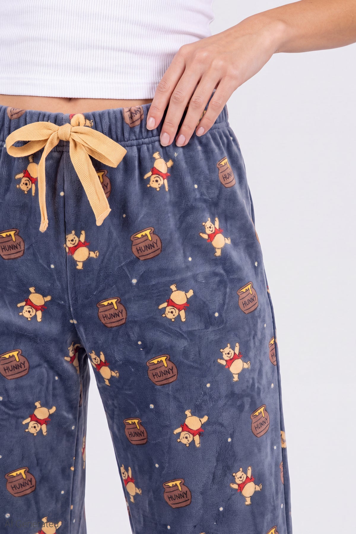 Alt View 4. Winnie the Pooh Plush Pajama Pant - Blue