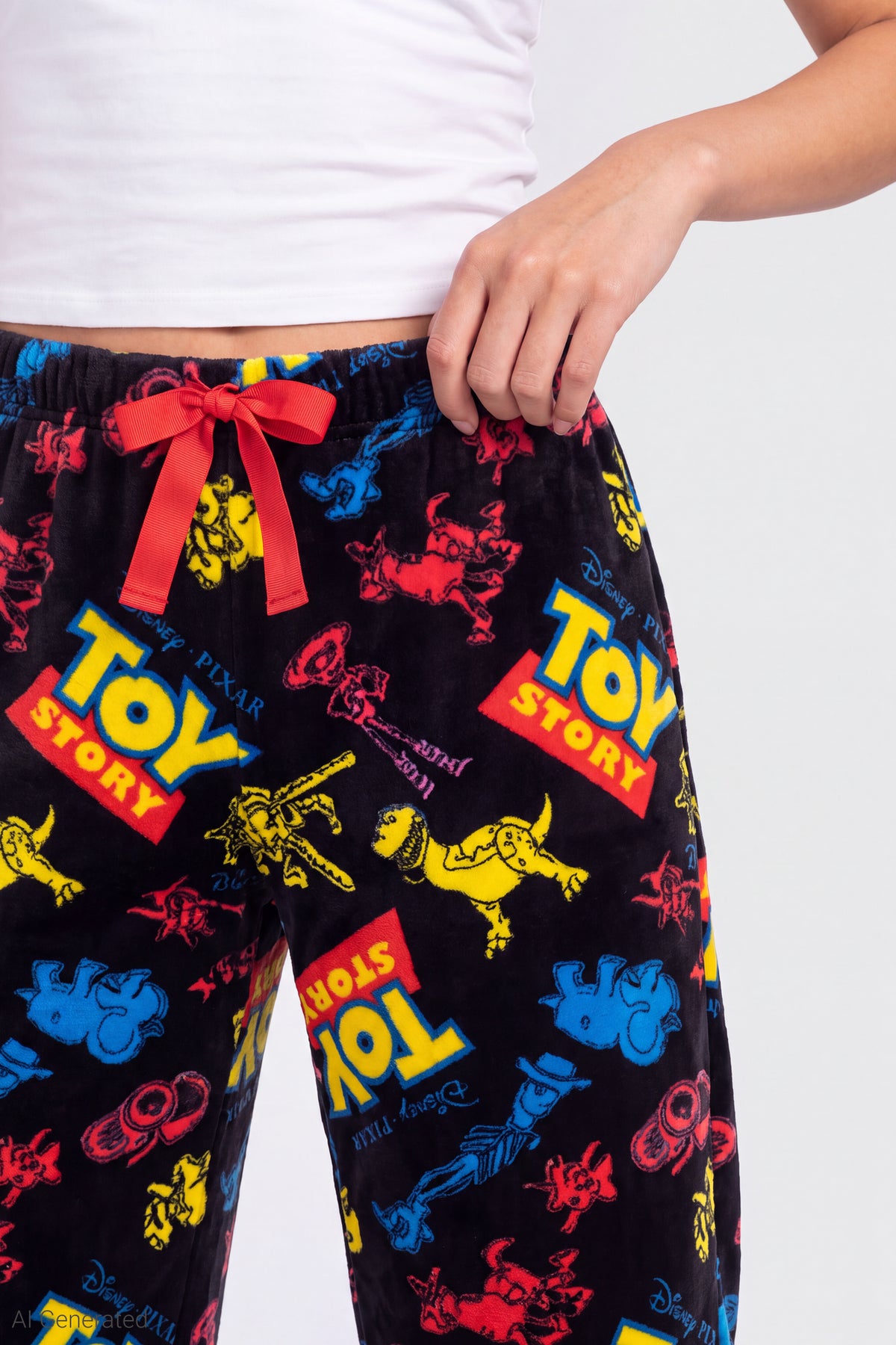 Alt View 4. Toy Story Plush Pajama Pant - Black