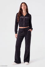 Baby Phat Velour Zip Hoodie & Sweatpant Set
