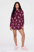 Baby Phat Plush Hoodie & Short Set