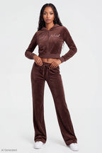 Baby Phat Velour Zip Hoodie & Sweatpant Set