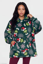 The Grinch Plush Blanket Hoodie