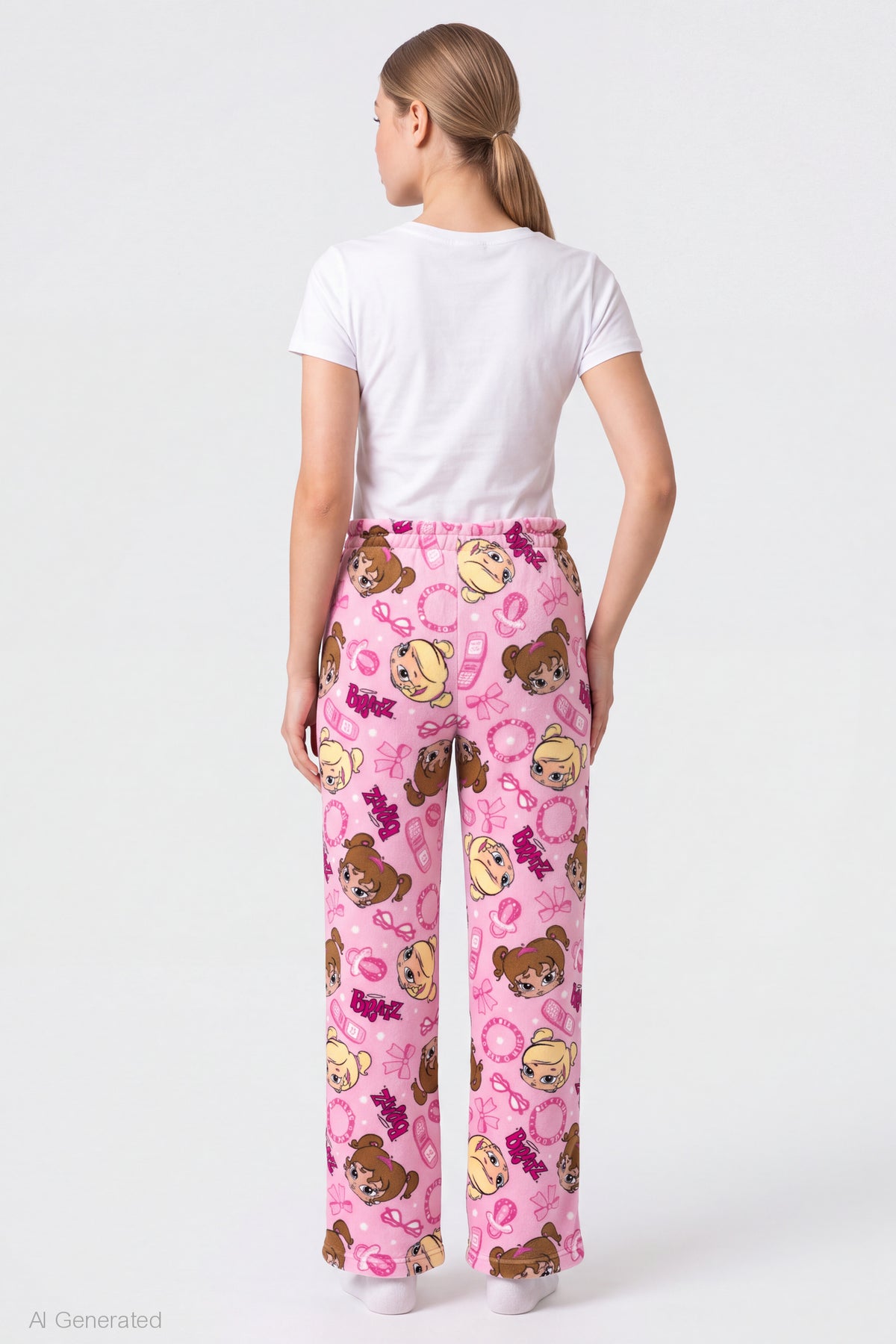 Alt View 2. Bratz Plush Pajama Pant - Pink
