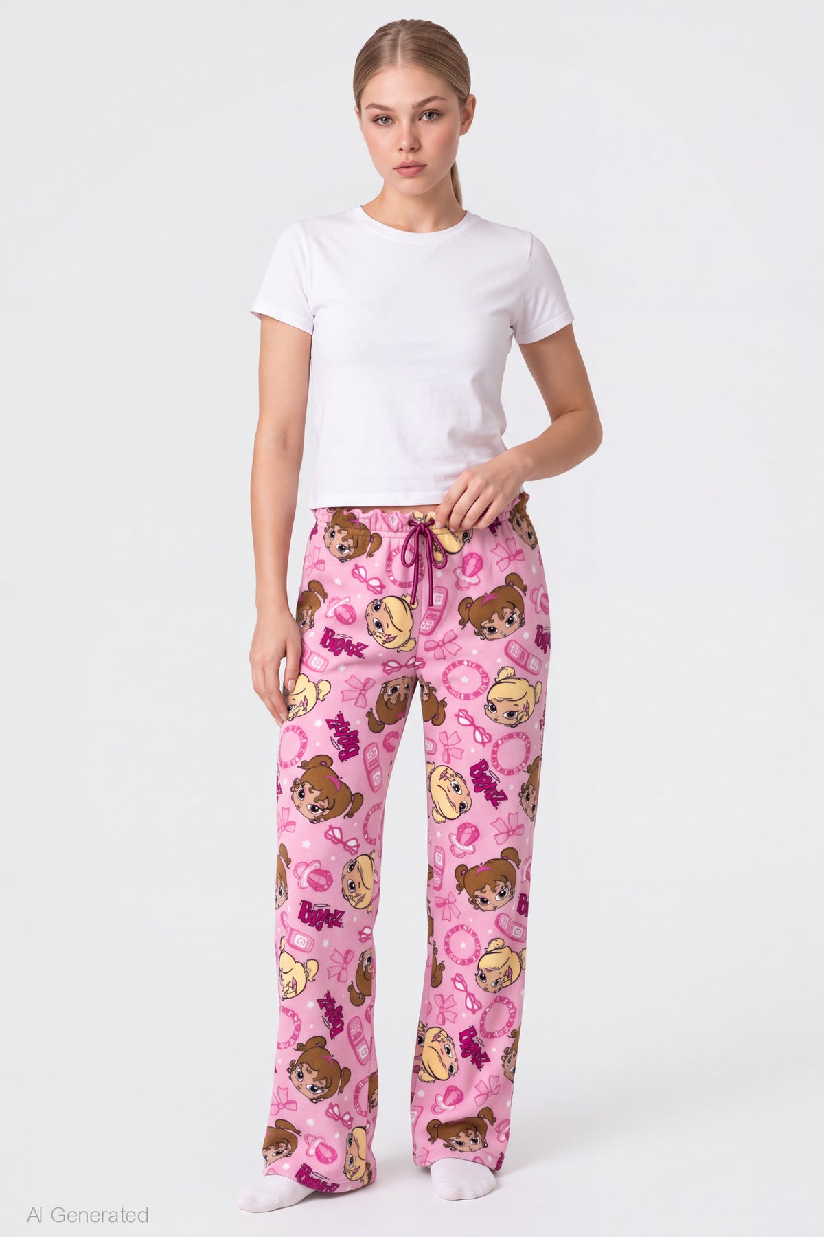 Bratz Plush Pajama Pant - Pink