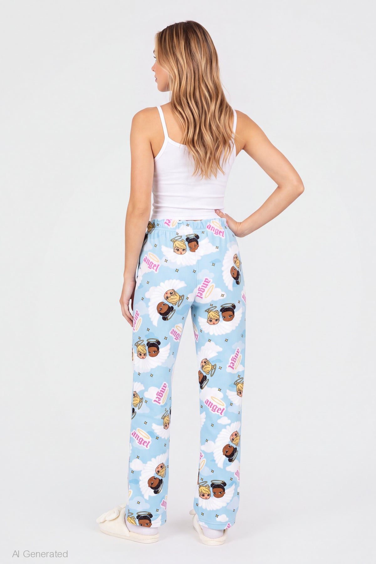Alt View 2. Baby Bratz Plush Pajama Pant - Light Blue