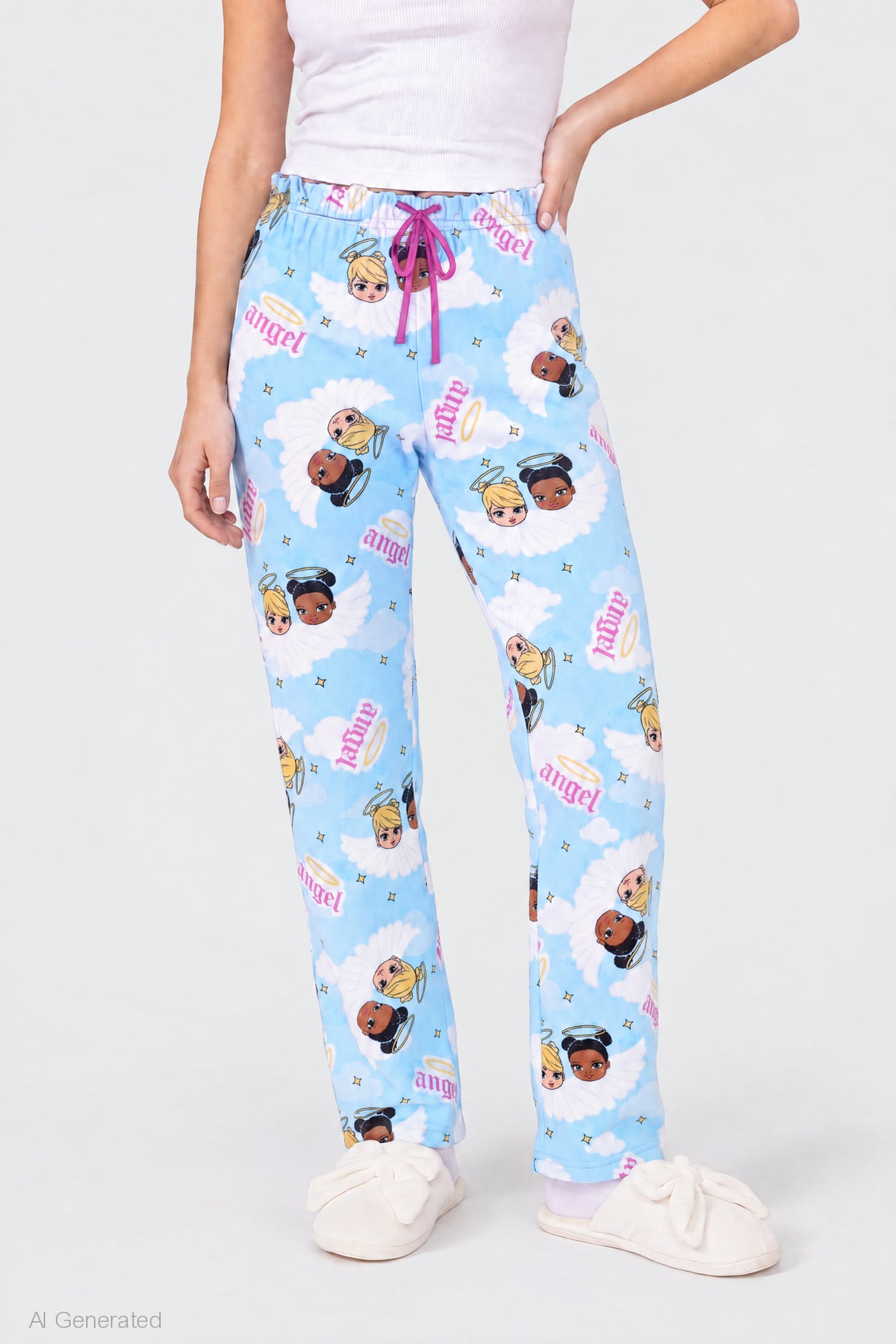 Alt View 3. Baby Bratz Plush Pajama Pant - Light Blue